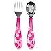Munchkin Toddler Fork & Spoon Set 12 Months BPA Free (Pink)