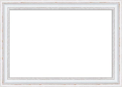 WandStyle H550-001 Wandspiegel Spiegel Barock Modern Antik Massivholz Weiß (60 x 80 cm) - 3