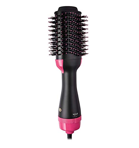 One Step Hair Dryer and Volumizer  Meraif Salon Hot Air Paddle Styling Brush Negative Ion Generator Hair Straightener Curler for All Hair Types