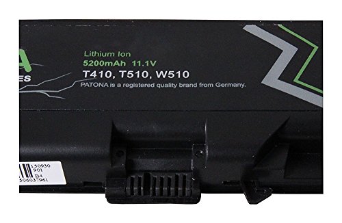 PATONA Premium Laptop Akku für Lenovo IBM ThinkPad E40 | E50 | Edge 0578-47B | Edge 14″ | Edge 14″ 05787UJ | Edge 14″ 05787VJ | Edge 14″ 05787WJ | Edge 14″ 05787XJ | Edge 14″ 05787YJ | Edge 15″ | Edge E420 | Edge E520 | Edge E525 | Edge057847B | Edge14″ | Edge14″05787UJ | Edge14″05787VJ | Edge14″05787WJ | Edge14″05787XJ | Edge14″05787YJ | Edge15″ | EdgeE420 | EdgeE520 | EdgeE525 | L410 | L412 | L420 | L421 | L510 | L512 | L520 | SL410 | SL410 2842 | SL410 2874 – [ Li-ion; 5200mAh; schwarz] - 5
