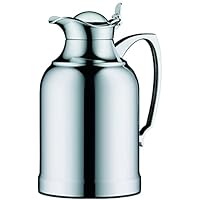 Alfi Opal - Jarra isotérmica con tapa, latón cromado, 1,5 l, color gris