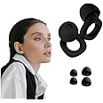 SKINPLUS Soft Ear Plugs for Noise Reduction, Reusable Earplugs for Sleeping, Airplanes, 28dB Noise Cancelling,8 Silicone Ear Tips in XS/S/M/L, Black with Transfer box.