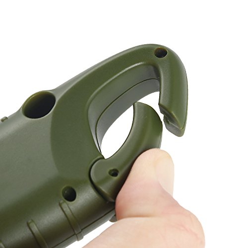 Simpeak LED Taschenlampe Handkurbel Solar Dynamo Karabiner Energie wiederaufladbare Taschenlampe für Camping Klettern Wandern - 7