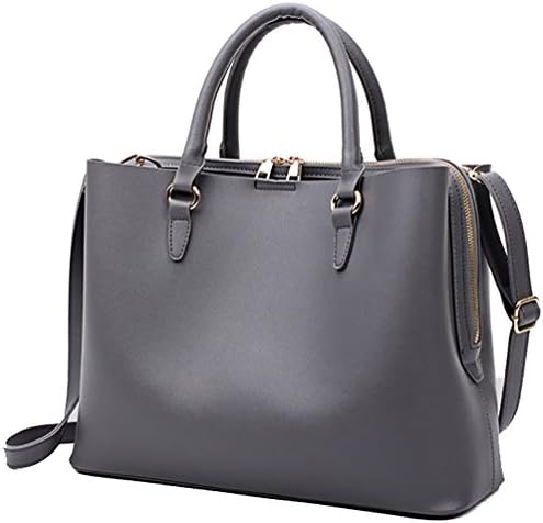 Oruil Double Zip Handbag High Grade PU Leather Handbag Shoulder Long Strap Bag For Girls(Grey)