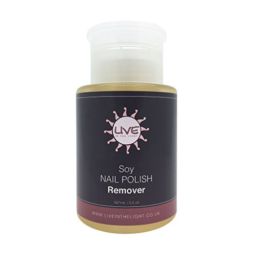 Soy Nail Polish Remover 162ml/5.5oz - Remove Nail Varnish the Natural Way - Non Acetone Nail Polish Remover, It’s non-toxic, 100% biodegradable and does not emit harsh fumes. Removes Top and Base Coat Nail Varnish