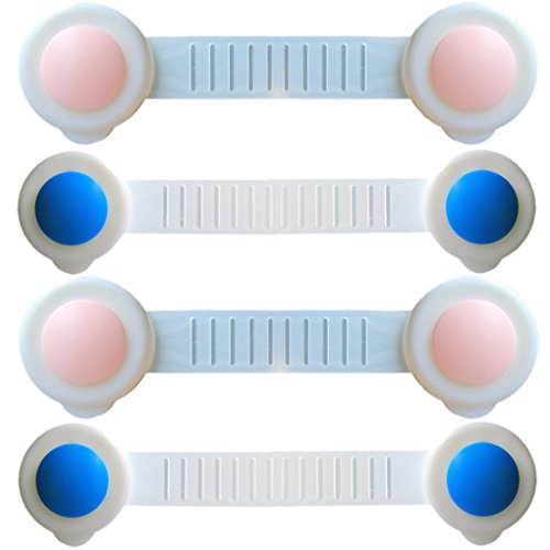 Happy Cherry Kids Safety Drawer Cupboard Box Fridge Cabinet Door Lock(4 Pack)