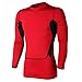 ROPALIA Men Sport Compression Wear Top Base Layer Long Sleeve Athletic T-Shirt