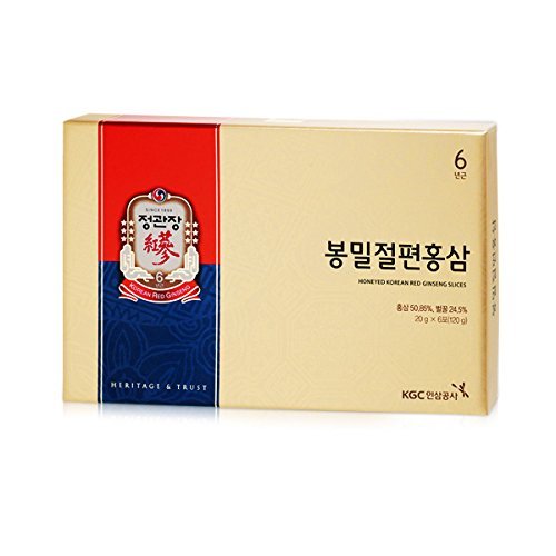 Cheong Kwanjang By Korea Ginseng Corporation Korean Red Ginseng Red Ginseng Slices Dessert 20gX6 small Boxes(Total 120g) by Cheong Kwan Jang