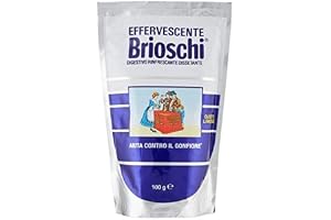 brioschi limone uppfriskande matsmältningsupplösning med citronsvamp 100 g