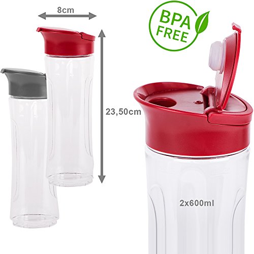 TZS First Austria – 28.000 U/min Smoothie Maker 0,4 PS – BPA Frei und Spülmaschinenfeste Behälter – Standmixer, Smoothiemaker - 4
