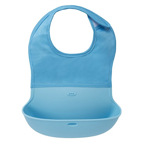 spécifications OXO Tot Roll Up(TM) Bib with Soft Comfort Fit Neck - Aqua by OXO Tot