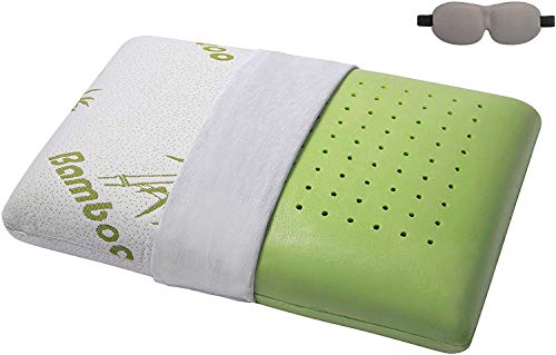 Fitem Oreiller à Mémoire de Forme Ergonomique - Confort Cervical - 60 x 40 x 13 cm - Respirant, Anti-acarien, Antibactérien - Housse Ultra-Douce à Base de Bambou, Anti-transpirante, Thermorégulatrice