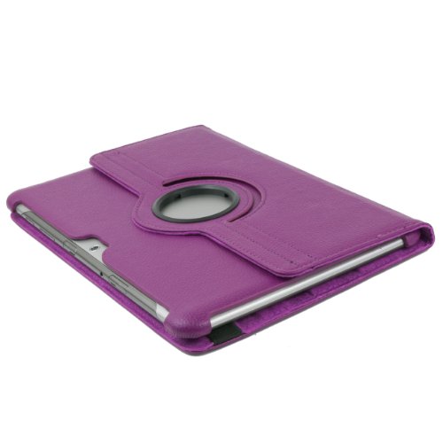 Edle 360 ° Standtasche für SAMSUNG GALAXY TAB 2 10.1 P5100 P5110 Hülle Schutz Etui Tasche Cover Case (Lila) - 3