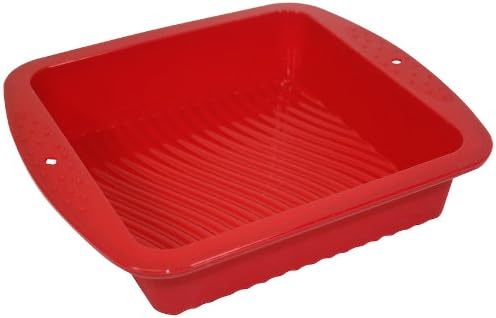 Silicone Worx Silicone Worx Silicone Square Baking Tray/ Mould, Red