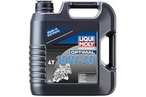 Liqui Moly Motorbike Optimal Oil 4T 10W-40 - Motorcycle 4-Stroke Oil - 21863 (4L)