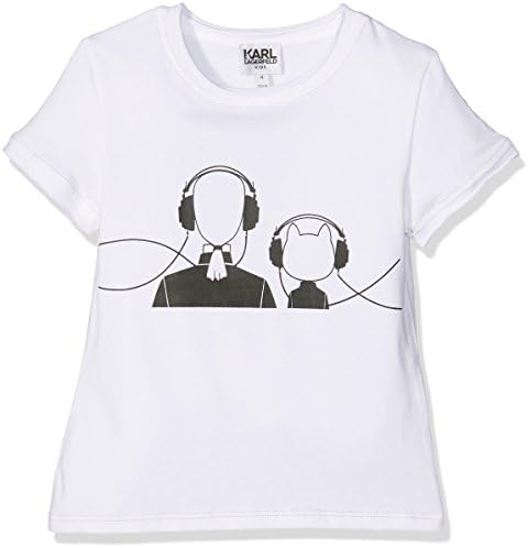 Karl Lagerfeld Kid Girl's T-Shirt, Blanc (Blanc), 10 Years