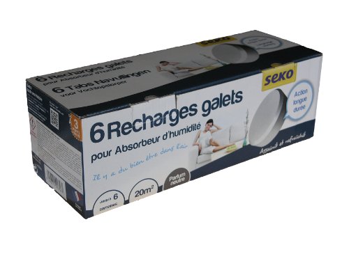 Seko R6 X500 Neutral Set of 6 Pebbles 500g Neutral Refills for Dehumidifier