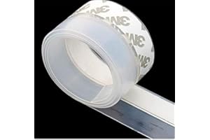 KEPEAK Cinta de Sellado Impermeable Transparente, cinta puertas ventanas Para Baño, Ventana, Lateral DeLa Puerta, Insonorizada, a Prueba De Insectos, Resistente a La Intemperie (35MM)