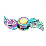 Bescita Regenbogen Aluminium Metall Tri Hand Finger Spinner Fidget EDC Schreibtisch Spielzeug Gyro Geschenk - 5