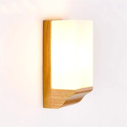 The head of the minimalist modern wood wall lamp bedroom over the living room, study room wall lights Japanese Nordic Wall Lamps