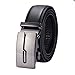 Produktbild Einfache Casual Herren Schwarz AUTOMATIK Leder Schnalle Taille Gürtel 132 cm