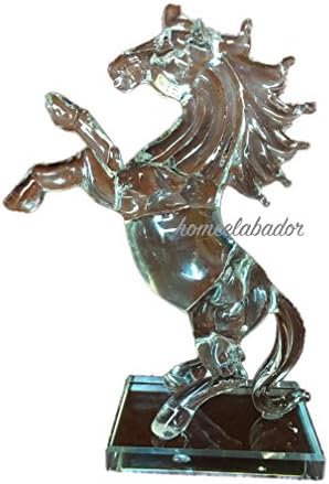 Homeelabador® Crystal Decorative Standing Horse Statue with stand Gift box Souvenir