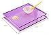 KSENDALO Silicone Placemat with Raised Edges for Kids/Toddler/Children/Baby, Reusable/Non-slip/Portable/Rolled up Dinner Table Mat/Feeding Mat Set, Size 12.2" * 10.5",Purple