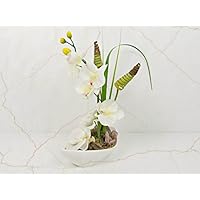 Orchideegesteck künstliche Blumen Tischgesteck Blumengesteck Seidenblumen Blumendekoration Muttertagsgeschenk
