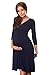 Gorgeous Maternity Dress Vneck Pregnancy Clothing Size 8 10 12 14 16 18 Top 4400 Variety of Colours (14, Navy)