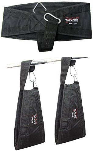 Authentic TAKASHI-PULL UP Gold Ab Straps, Slings Universal Fitting, Fits any Size of Chinning Pull/Up Bar