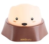 InnoBeta Molky&Monnie tragbares wiederaufladbares LED Nachtlicht mit dimmbarem warm-weißem Licht, ideal für Babyzimmer, Kinderzimmer, Schlafzimmer und Wohnzimmer, als Camping-Lampe, Tischlampe, Nachttischlampe, Stimmungslicht und Baby nachtlicht