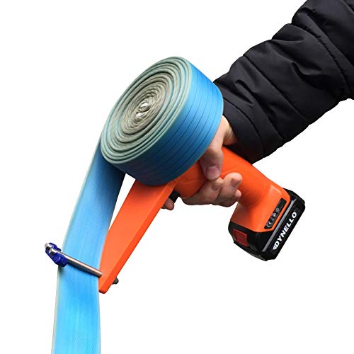 Preisvergleich Produktbild Dynello RewinderTM Aufroller Gurtwickler Gurtaufwickler Elektrische Akku Spanngurtaufroller Spanngurtaufwickler mit 1 x 12V 1,3Ah Li-Ion-Akku