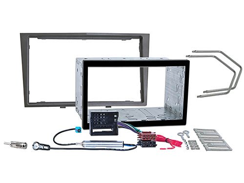 meins24 ohg - Módulo doble DIN (compatible con OPEL Astra H, Corsa D, Zafira B, Antara, Tigra, Astra Twin Top), color gris metálico