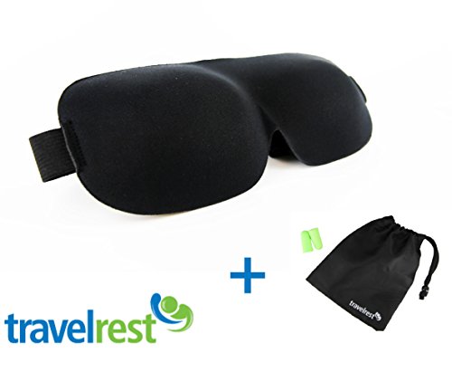 Travelrest - Tranquility Sleep Mask with Ear Plugs and Carry Pouch (direct from the manufacturer)