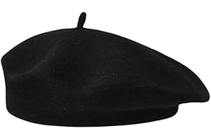 FURREN Französische Mütze Baskenmütze Damen Wintermütze Barett Mütze Franzosen Mütze Klassishe Basken Mütze Beret Barrett Mütze Künstler Mütze Damen klassisch für Frühling Herbst Winter