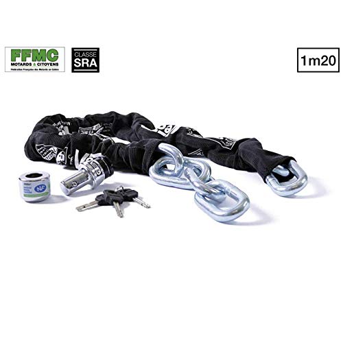 Vector - Chaîne avec antivol VectorChain Ø13,5mm/1,20m - Classe SRA & Art - Recommandé FFMC