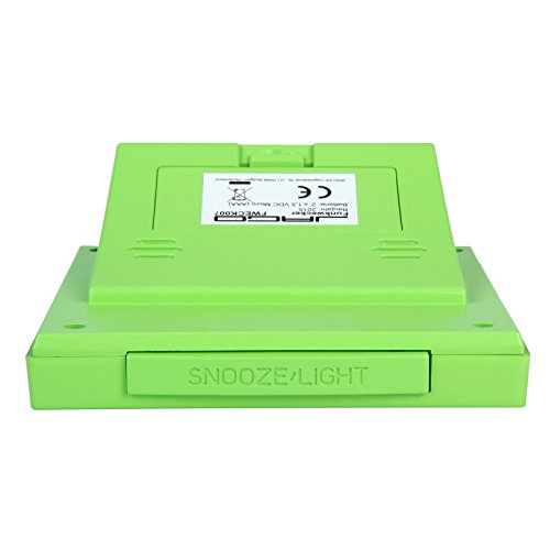 Jago Funkwecker Wecker mit Temperaturanzeige mit LCD-Display in vier verschiedenen Farben und LED-Hintergrundbeleuchtung inkl. Snooze-Funktion - 4