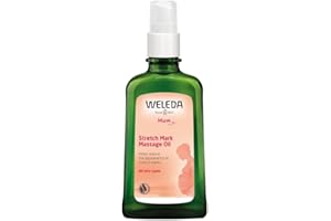 Weleda Stretch Mark Oil, Body Oil, Massage, Developed with Midwives, Vitamin A,D & E, Anti Inflammatory, Dermatologically Tested, 100% Certified Natural, Vegan, 100ml