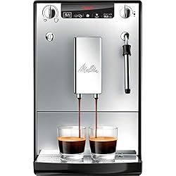 Melitta Machine à Café et Boissons Chaudes Automatique, Buse Vapeur, Caffeo Solo & Milk, Argent, E953-102