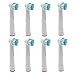 Produktbild Spares2go, 8 x Elektro-Zahnbürstenköpfe für Oral-B sb-17 a
