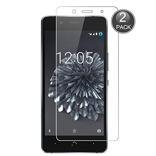 E-Hamii [2-Pack] BQ Aquaris X5 Plus Displayschutzfolie, 0,26 mm HD Anti-Kratz- und Anti-Fingerabdruck Schutzfolie, 9H gehärtetes Glas Schutzabdeckung, Besserer Schutz (Hinweis: Nicht Volldeckung)