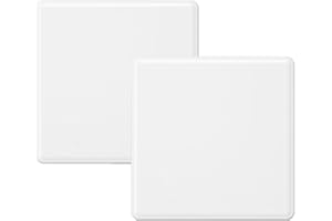 SUPECESORIO 2 tapas ciegas empotradas, 2 unidades, interruptor de luz, tapa ciega, caja empotrada, tapa de 8,6 x 8,6 cm, interruptor de luz para enchufes o interruptores no utilizados