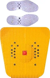Ishika accessories Acupressure Foot Mat For Stress And Pain Relief + Acupressure Shoe Sole Massager fitness mat fitness kit advance home gym mini