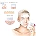 PIXNOR P2017 Waterproof Facial Cleansing Brush and Massager with 7 Brush Heads for Removing Blackhead, Exfoliating and Massaging (Classic Rosy)