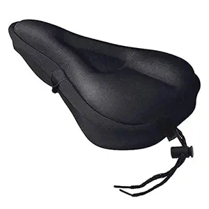 Wavva Silicone Saddle and Soft Seat Cover for Bicycle - Black