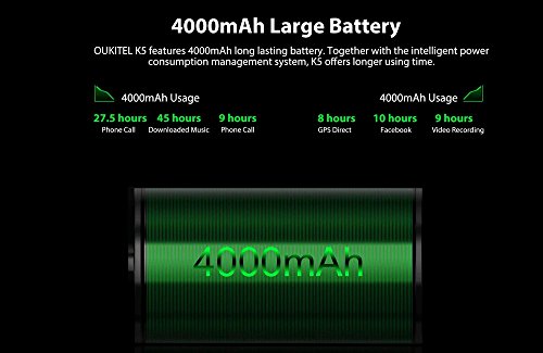 Oukitel K5 Smartphone 4G, 18:9 Full HD Display 5.7