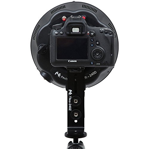 fomito portable LED lumi  re flash annulaire Macro DVR-6500  K 240  DF 3200  K pour Canon Nikon Sony Pentax DSLR   Bo  te de MV Batterie de rechange AD1  Adaptateur pour Sony NP-F750  piles AA