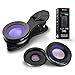 Produktbild Handy Objektiv, 3 In 1 Objektiv Set, 15x Teleobjektiv + 230 ° Fisheye Objektiv + 0,65x Weitwinkel + 15x Makroobjektiv, Clip-On-Objektive Kompatibel FüR iPhone X 8 7 6 Plus, Meisten Smartphone