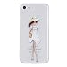Produktbild iPhone 7 Hülle (4,7 Zoll),iPhone 7 4.7" Schutzhülle, Edaroo Cartoon Tiere Blume Bunte Malerei Crystal Kirstall Transparent durchsichtig Weiche Klare Ultradünne Silikon handyhülle TPU Bumper Case Ultra dünne Gel Anti- scratch hinten Tasche Etui Bumper Schutzhülle für iPhone 7 (4.7 Zoll) - Weiß Rock Mädchen