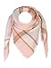 Produktbild Fashion YOU WANT Damen XXL Schal kariert Karo Muter Quatro Deckenschal Scarf Bolero Tuch Poncho (rosa/gold)